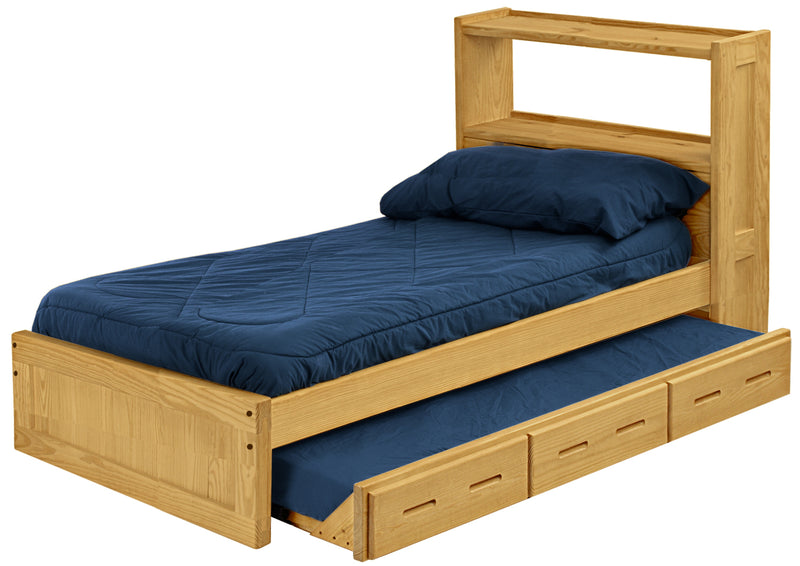 Bookcase Bed with Trundle, Twin, By Crate Designs. 4336