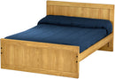 Panel Bed, Full, 37" Headboard and 22" Footboard, By Crate Designs. 4472