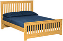 Shaker Bed, Full, 44" headboard and 22" Footboard, By Crate Designs. 44742