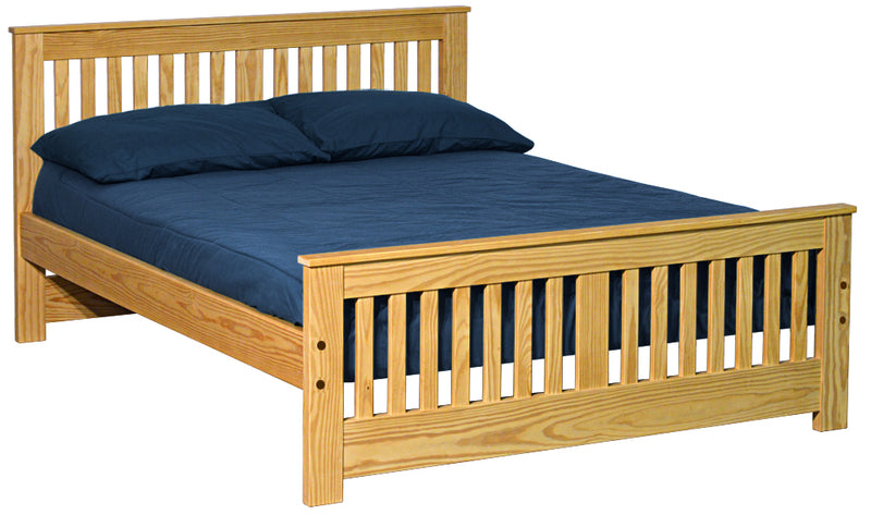 Shaker Bed, Full, 36" Headboard and 22" Footboard, By Crate Designs. 44762