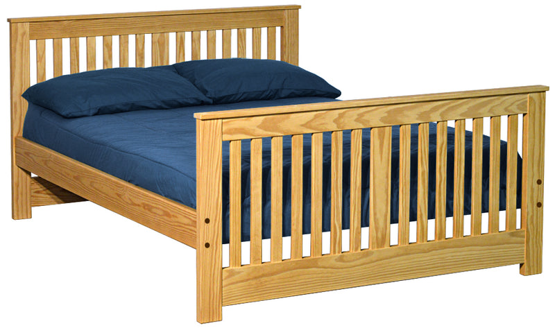 Shaker Bed, Full, 36" Headboard and 29" Footboard, By Crate Designs. 44769