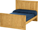 Panel Bed, Full, 48" Headboard and 29" Footboard, By Crate Designs. 4489