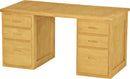 Desk with 3 Drawers on Each Side, 58" Wide, By Crate Designs. 6155