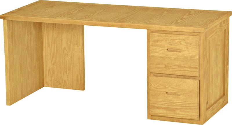 2 Drawer Desk, 66" Wide, By Crate Designs. 6236, 6262