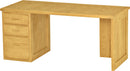3 Drawer Desk, 66" Wide, By Crate Designs. 6252, 6235