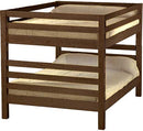 Ladder End Bunk Bed, Queen Over Queen, By Crate Designs. 4008