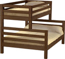 Ladder Bunk Bed, TwinXL Over Queen, By Crate Designs. 4058