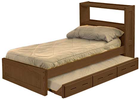 Bookcase Bed with Trundle, Full, By Crate Designs. 4436