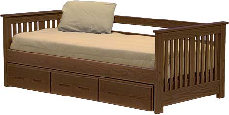 Shaker Bed with Drawers, Twin, By Crate Designs. 43717