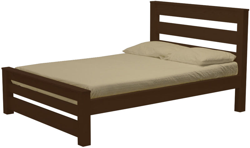 TimberFrame Bed, Full, 43" Headboard and 18" Footboard, By Crate Designs. 44928