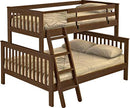 Mission Bunk Bed, Twin XL Over Queen, Offset, By Crate Designs. 4758H