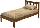 Mission Bed, Twin, 36" Headboard and 17" Footboard, By Crate Designs. 4767