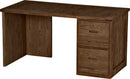 2 Drawer Desk, 58" Wide, By Crate Designs. 6136, 6162