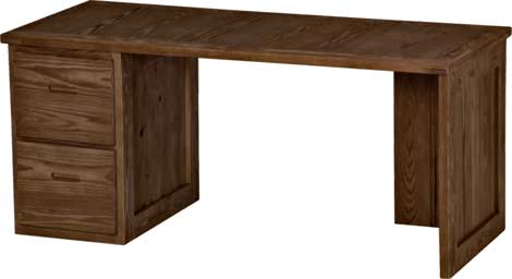 2 Drawer Desk, 66" Wide, By Crate Designs. 6236, 6262