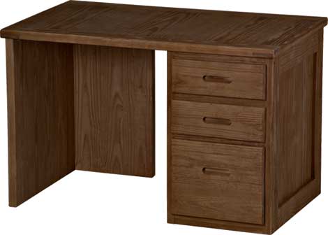 3 Drawer Desk, 46" Wide, By Crate Designs. 6335, 6352