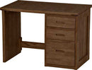 3 Drawer Desk, 42" Wide, By Crate Designs. 6435, 6452