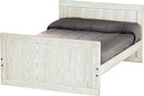 Panel Bed, Full, 37" Headboard and 29" Footboard, By Crate Designs. 4479