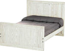 Panel Bed, Full, 48" Headboard and 29" Footboard, By Crate Designs. 4489
