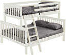 Mission Bunk Bed, Twin XL Over Queen, Offset, By Crate Designs. 4758H