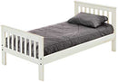 Mission Bed, Twin, 36" Headboard and 29" Footboard, By Crate Designs. 4769