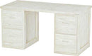 2 File Drawer Desk, 58" Wide, By Crate Designs. 6166
