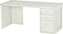 3 Drawer Desk, 66" Wide, By Crate Designs. 6252, 6235