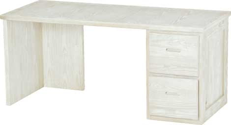 2 Drawer Desk, 66" Wide, By Crate Designs. 6236, 6262