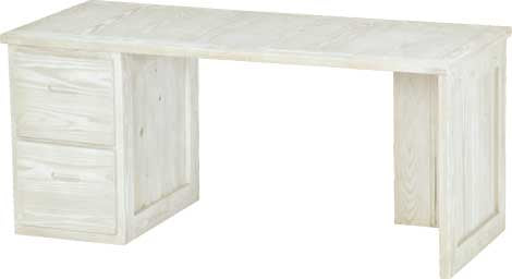 2 Drawer Desk, 66" Wide, By Crate Designs. 6236, 6262