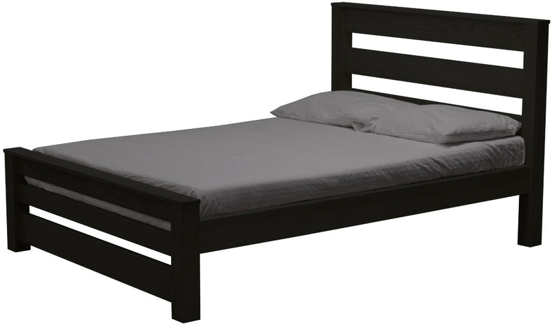 TimberFrame Bed, Full, 43" Headboard and 18" Footboard, By Crate Designs. 44928
