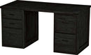Desk with Drawers, 58" Wide, By Crate Designs. 6156