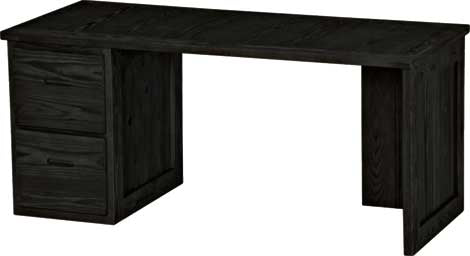 2 Drawer Desk, 66" Wide, By Crate Designs. 6236, 6262