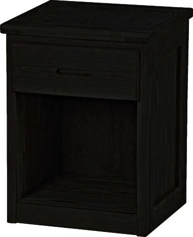 1 Drawer Night Table, 30" Tall, By Crate Designs. 7009
