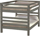 Ladder End Bunk Bed, Queen Over Queen, By Crate Designs. 4008