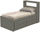 Captain's Bookcase Bed with Drawer, Twin, By Crate Designs. 4355
