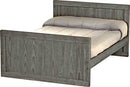 Panel Bed, Full, 37" Headboard and 29" Footboard, By Crate Designs. 4479