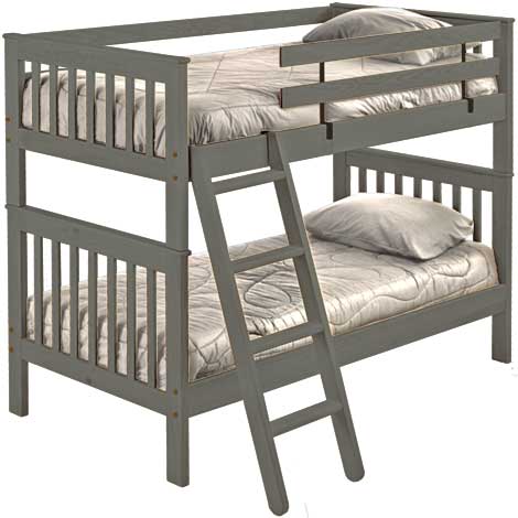 Mission Bunk Bed, Twin Over Twin, By Crate Designs. 4705