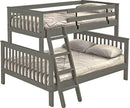Mission Bunk Bed, Twin XL Over Queen, Offset, By Crate Designs. 4758H