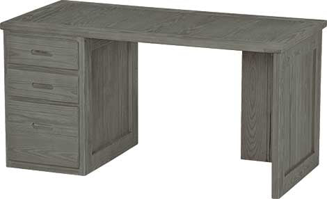 3 Drawer Desk, 58" Wide, By Crate Designs. 6135, 6152