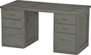 Desk with 3 Drawers on Each Side, 58" Wide, By Crate Designs. 6155