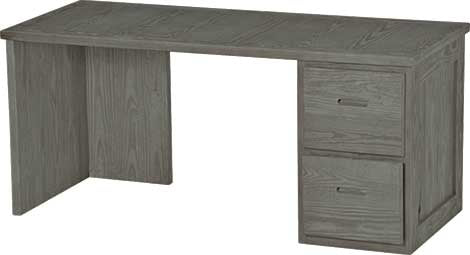 2 Drawer Desk, 66" Wide, By Crate Designs. 6236, 6262