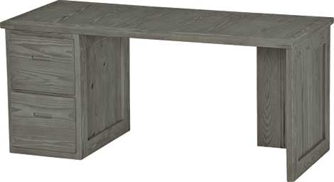 2 Drawer Desk, 66" Wide, By Crate Designs. 6236, 6262