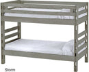 Ladder End Bunk Bed, Twin Over Twin, By Crate Designs. 4005