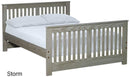 Shaker Bed, Full, 36" Headboard and 29" Footboard, By Crate Designs. 44769
