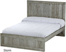 Panel Bed, Full, 48" Headboard and 16" Footboard, By Crate Designs. 4486