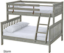 Mission Bunk Bed, Twin Over Full, By Crate Designs. 4706H