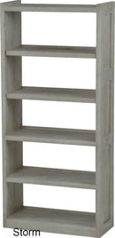 Open Back Bookcase, 33" Wide and 74" Tall, By Crate Designs. 5005