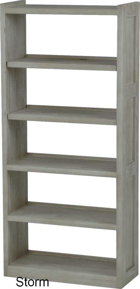 Open Back Bookcase, 33" Wide and 74" Tall, By Crate Designs. 5005