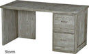 2 Drawer Desk, 58" Wide, By Crate Designs. 6136, 6162