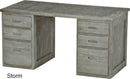 Desk with 3 Drawers on Each Side, 58" Wide, By Crate Designs. 6155