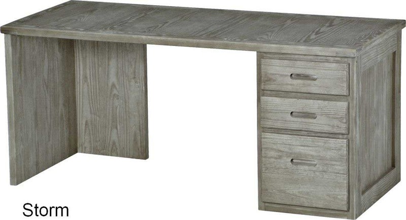 3 Drawer Desk, 66" Wide, By Crate Designs. 6252, 6235